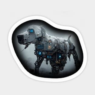 Labrador Retriever Surreal Steampunk Artwork, Dog Lover Sticker